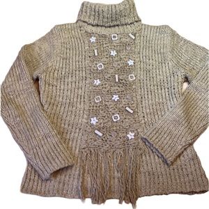 Vintage 100% Wool, Mustard turtleneck fits S/M